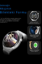 SEYUWATCH Watch Gs 4 Pro Akıllı Saat Iphone Ve Android Tüm Telefonlara Uyumlu Nfc&arama Gümüş Smartwatch - Görsel 6
